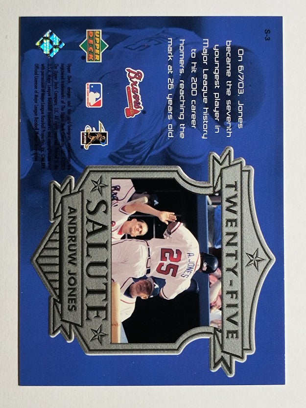 2004 Upper Deck Twenty-Five Salute #3 Andruw Jones