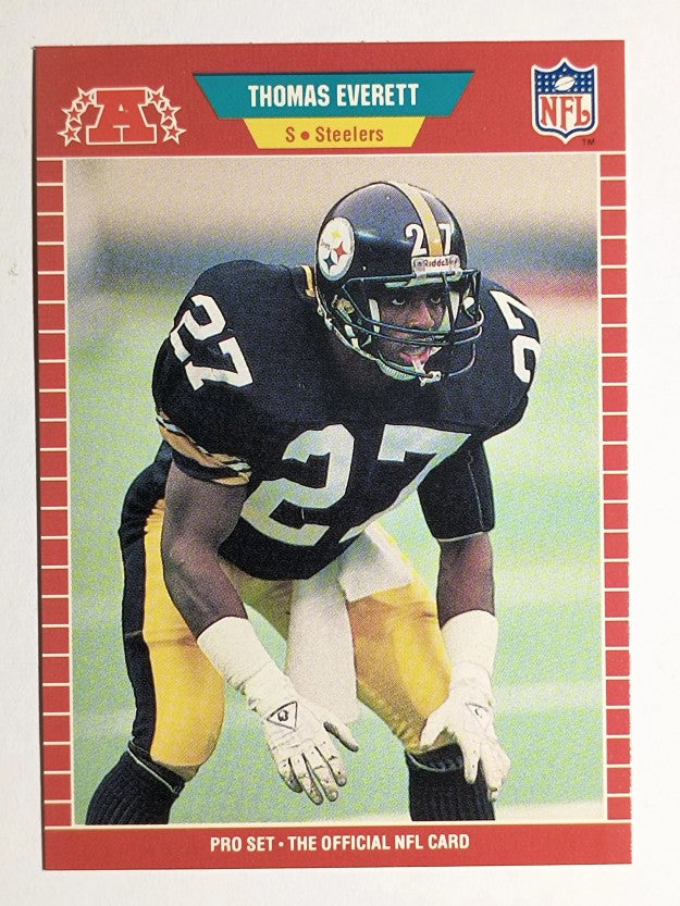 1989 Pro Set #345 Thomas Everett RC