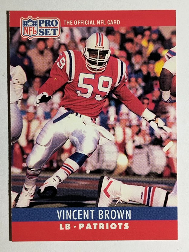 1990 Pro Set #201 Vincent Brown RC