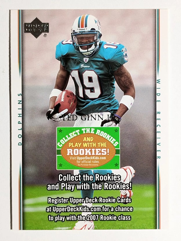 2007 Upper Deck Collect The Rookies Game #1 Ted Ginn