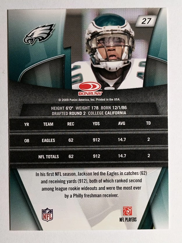 2009 Donruss Gridiron Gear #27 DeSean Jackson