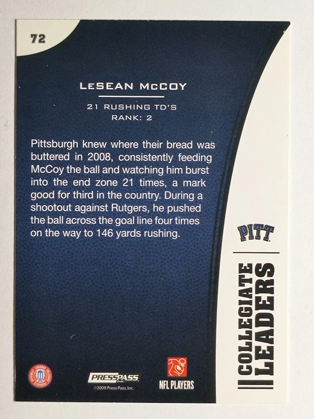 2009 Press Pass #72 LeSean McCoy LL