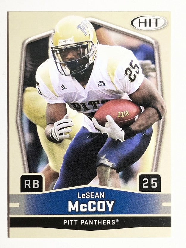 2009 SAGE HIT #25B LeSean McCoy white jsy
