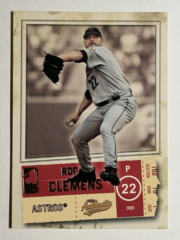 2005 Fleer Authentix #57 Roger Clemens