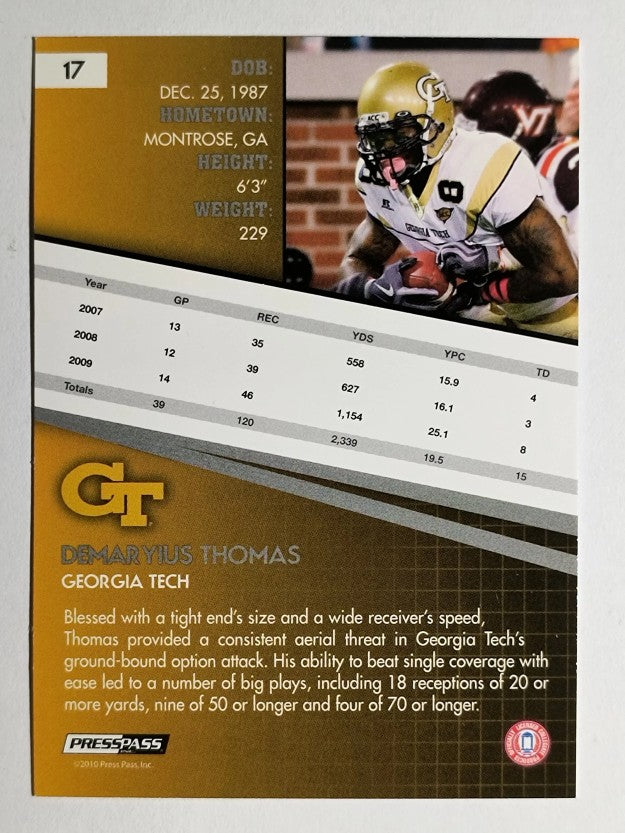2010 Press Pass #17 Demaryius Thomas