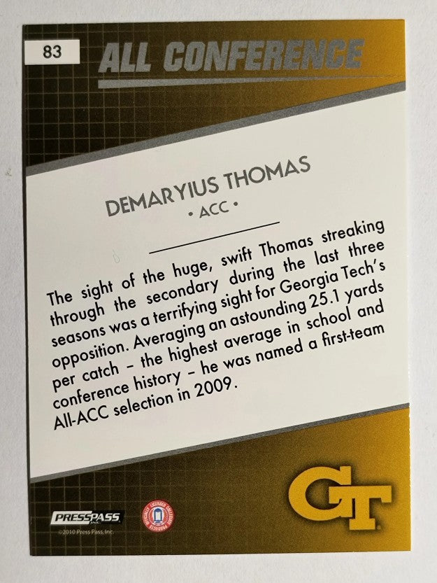 2010 Press Pass #83 Demaryius Thomas AC