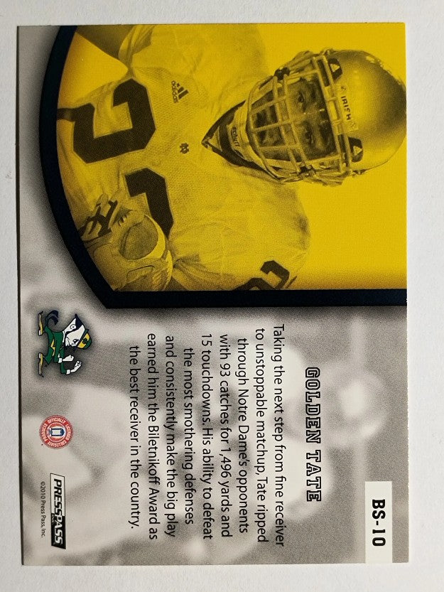 2010 Press Pass Banner Season #BS10 Golden Tate