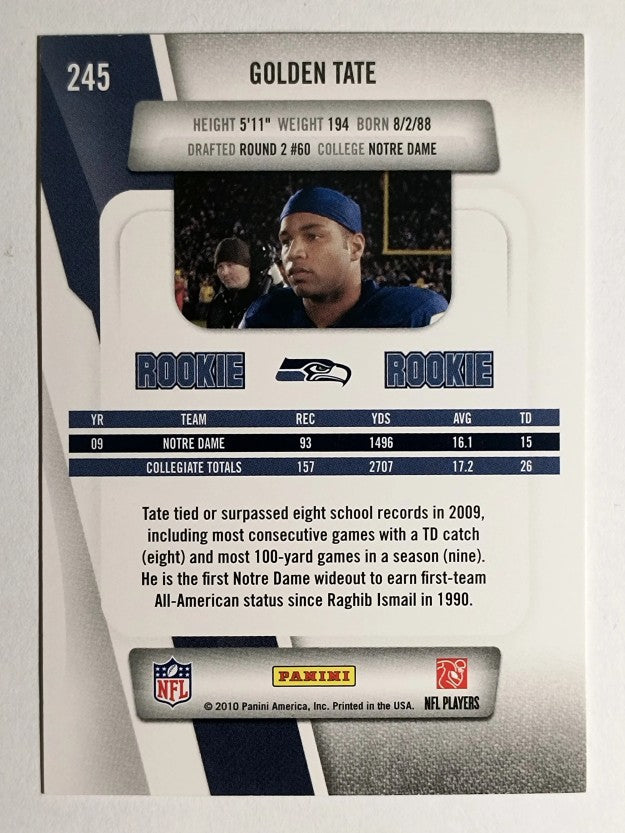 2010 Prestige #245 Golden Tate RC