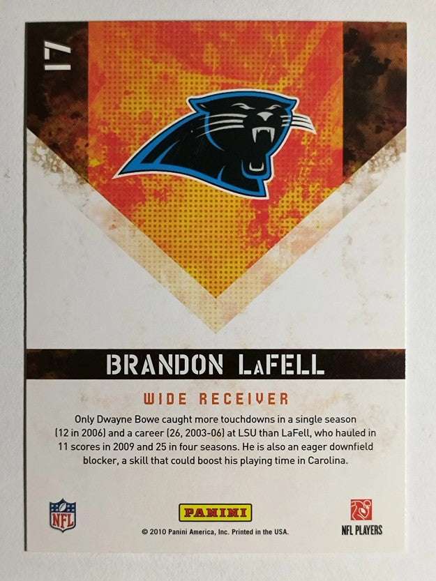 2010 Score Hot Rookies #17 Brandon LaFell
