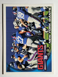 2010 Topps #116 New York Giants Team/Eli Manning/Brandon Jacobs