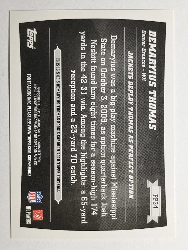 2010 Topps Peak Performance #PP24 Demaryius Thomas