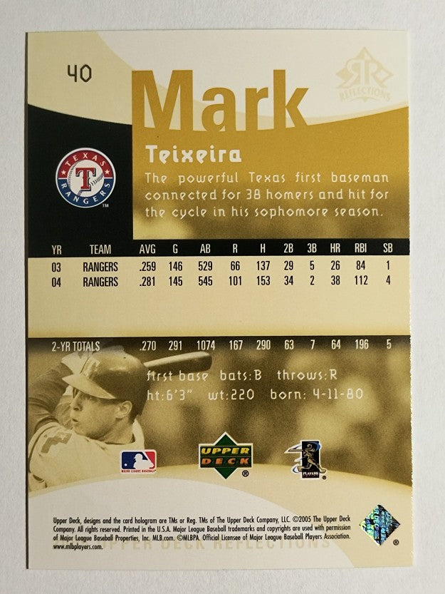 2005 Reflections #40 Mark Teixeira