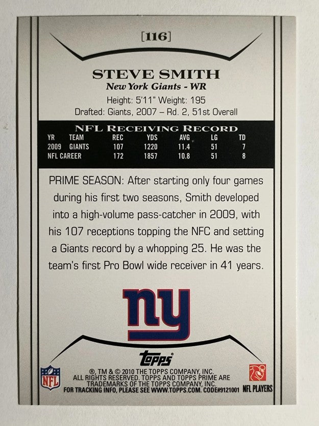 2010 Topps Prime Retail #116 Steve Smith USC