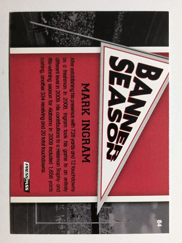 2011 Press Pass #84 Mark Ingram BS