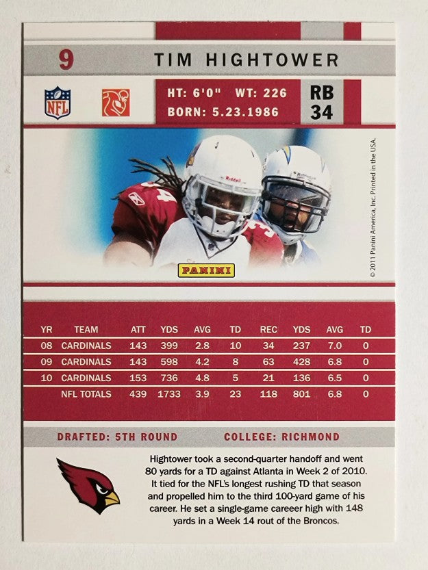 2011 Score #9 Tim Hightower