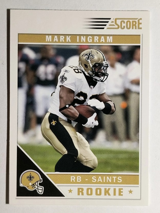 2011 Score Factory Set Updates #361 Mark Ingram/white jersey game action