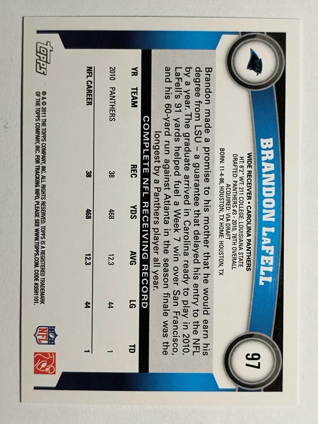 2011 Topps #97 Brandon LaFell