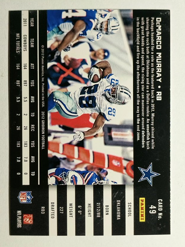 2012 Gridiron #49 DeMarco Murray