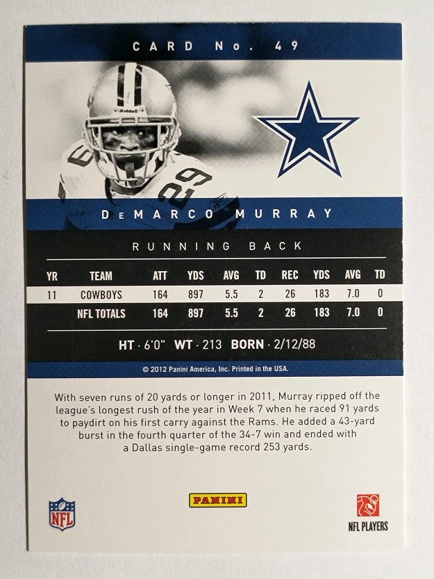 2012 Prestige #49 DeMarco Murray