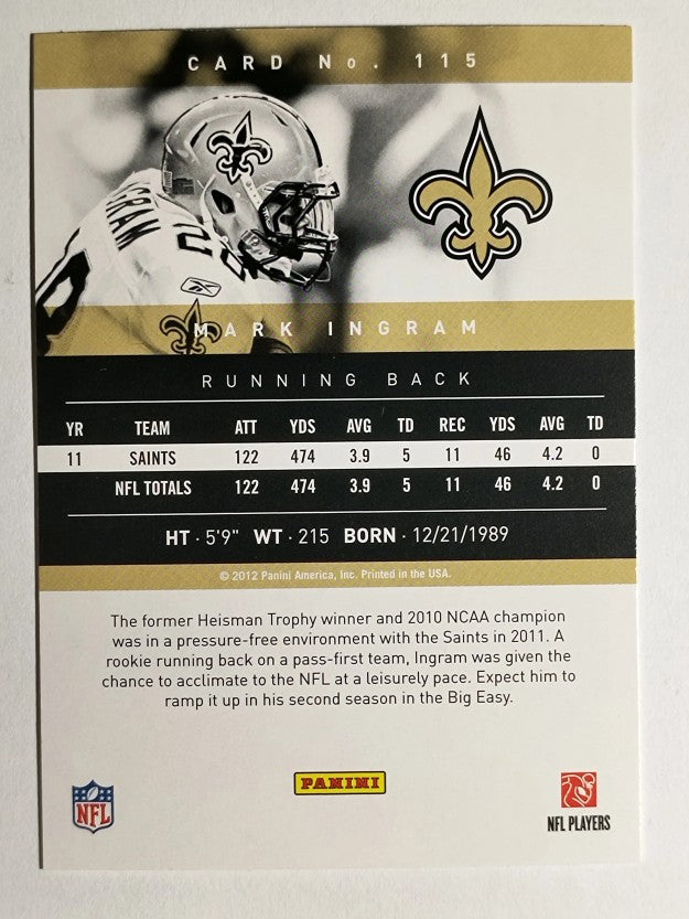 2012 Prestige #115 Mark Ingram