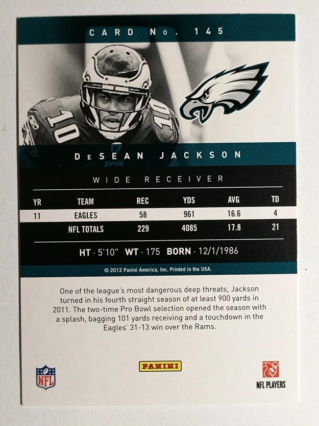 2012 Prestige #145 DeSean Jackson