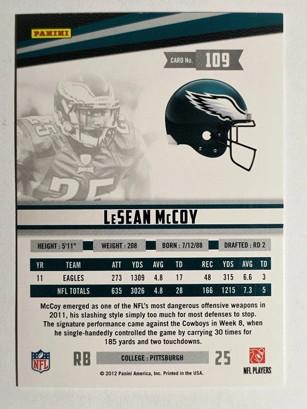 2012 Rookies and Stars #109 LeSean McCoy