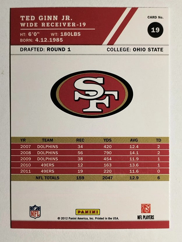 2012 Score #19 Ted Ginn Jr.