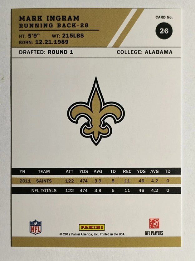 2012 Score #26 Mark Ingram