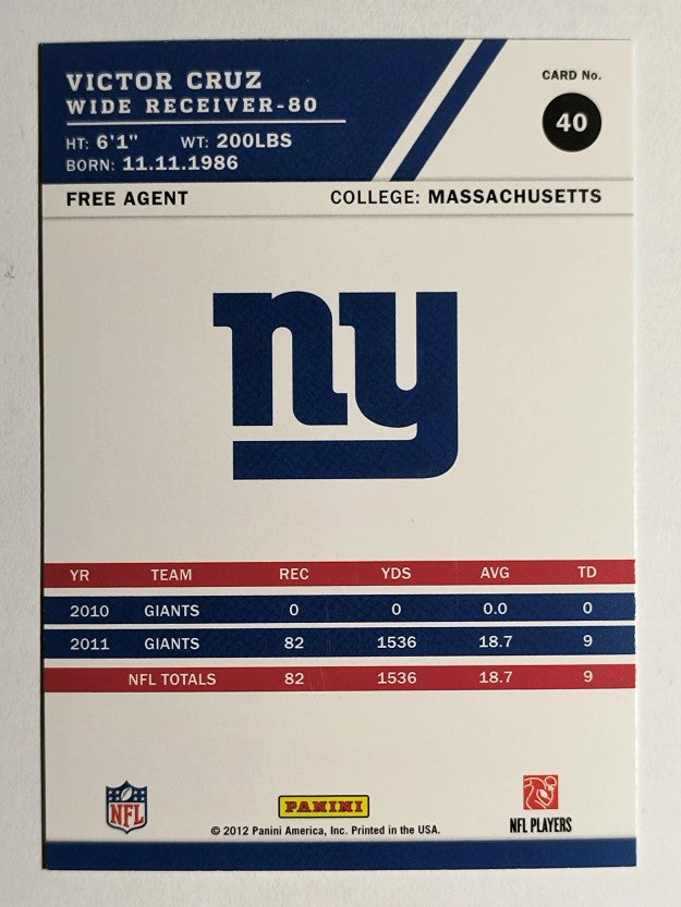 2012 Score #40 Victor Cruz