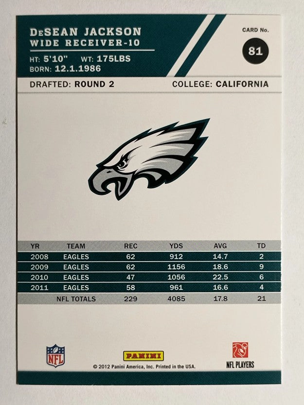 2012 Score #81 DeSean Jackson