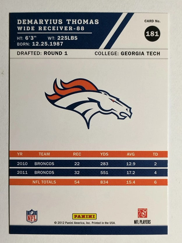 2012 Score #181 Demaryius Thomas