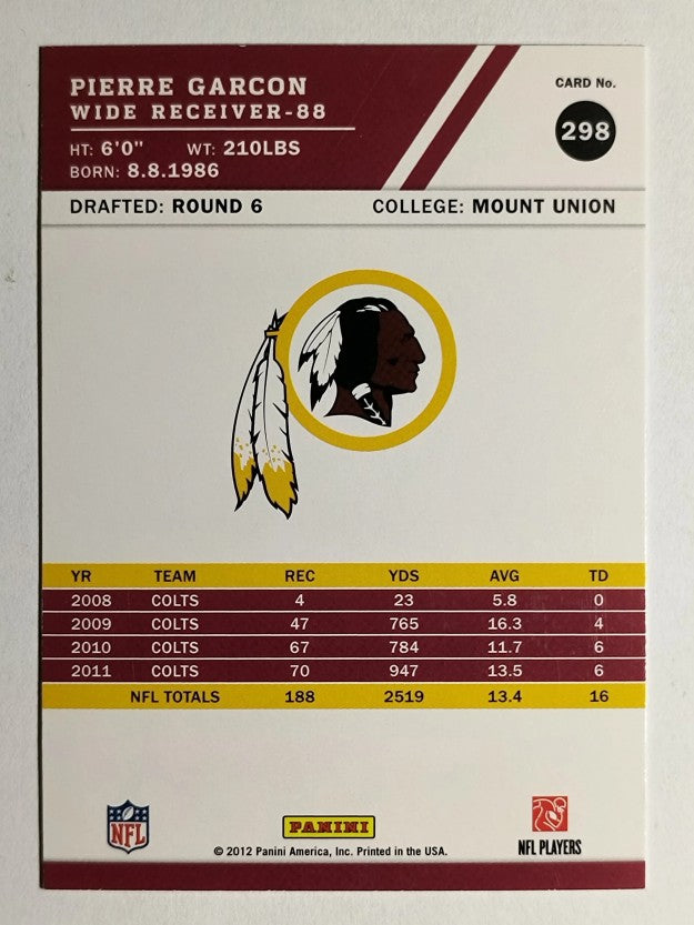 2012 Score #298 Pierre Garcon