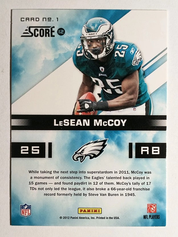 2012 Score In the Zone Glossy #1 LeSean McCoy