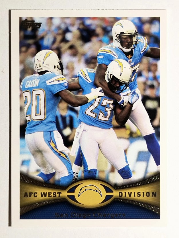 2012 Topps #101 San Diego Chargers/Antoine Cason/Quentin Jammer
