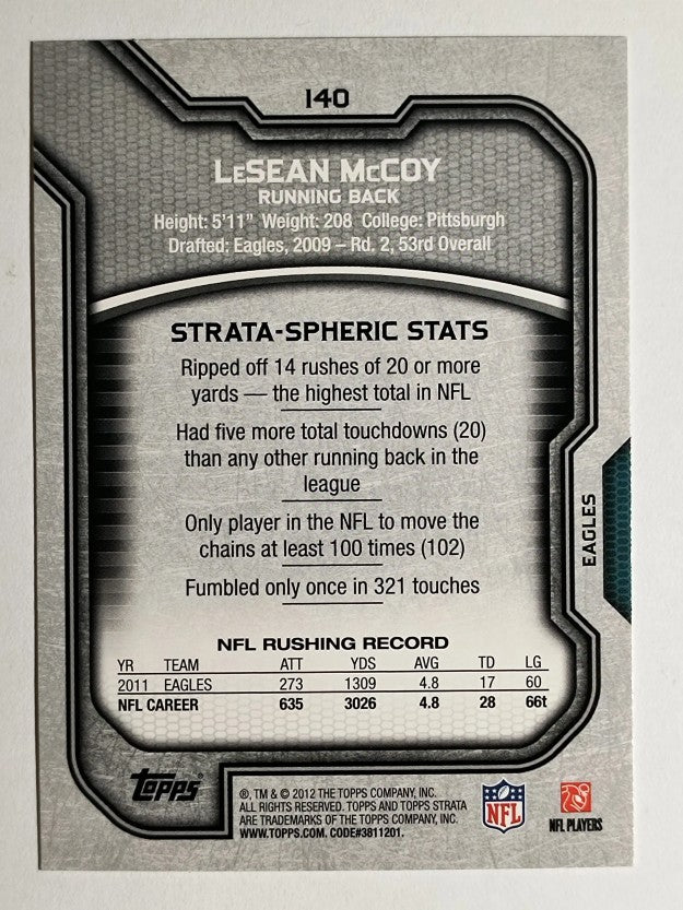 2012 Topps Strata Retail #140 LeSean McCoy