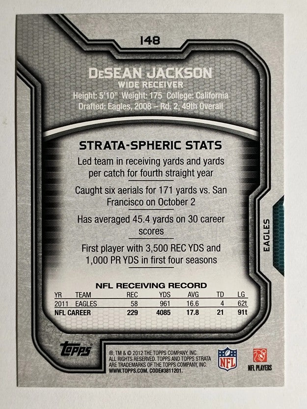 2012 Topps Strata Retail #148 DeSean Jackson