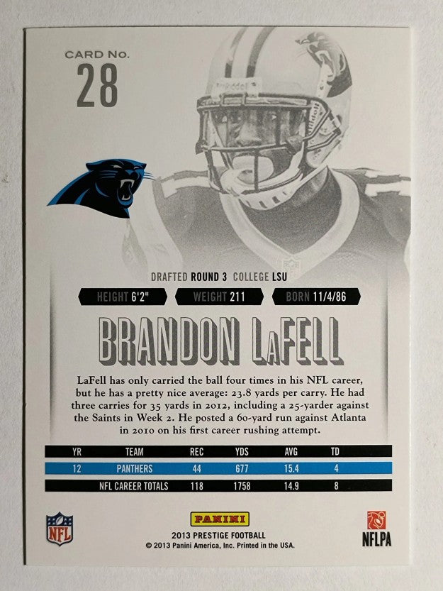 2013 Prestige #28 Brandon LaFell