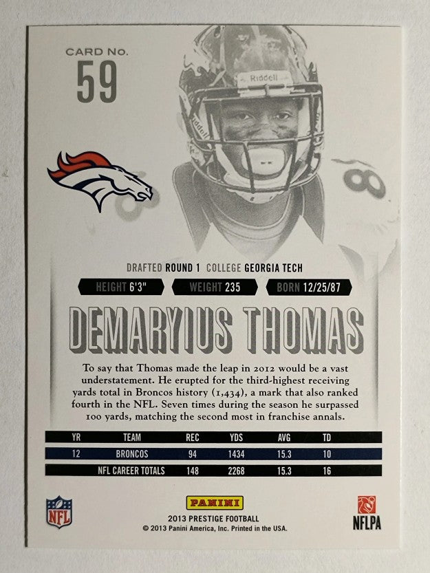 2013 Prestige #59 Demaryius Thomas