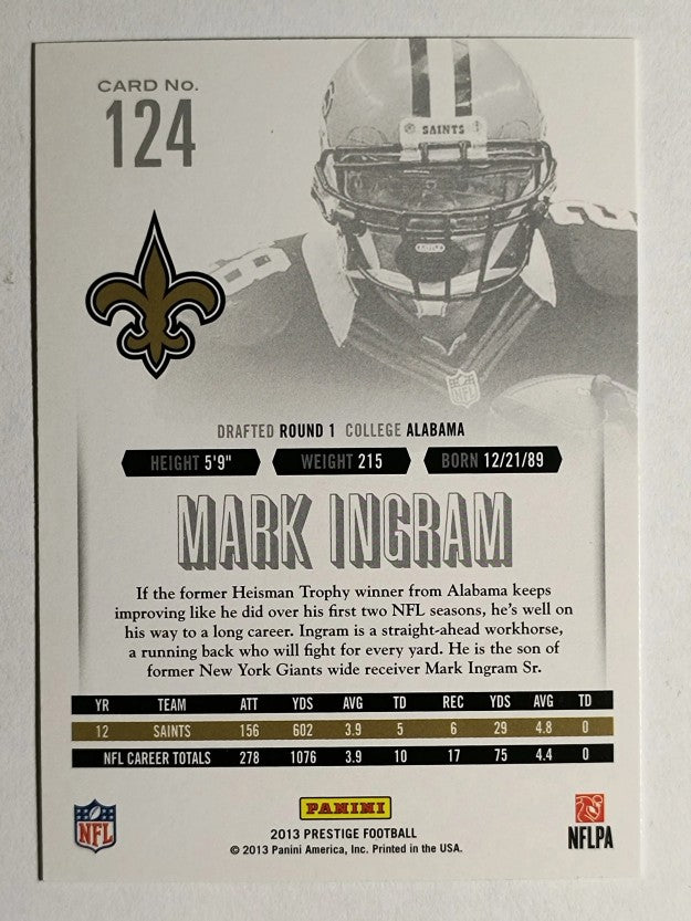 2013 Prestige #124 Mark Ingram