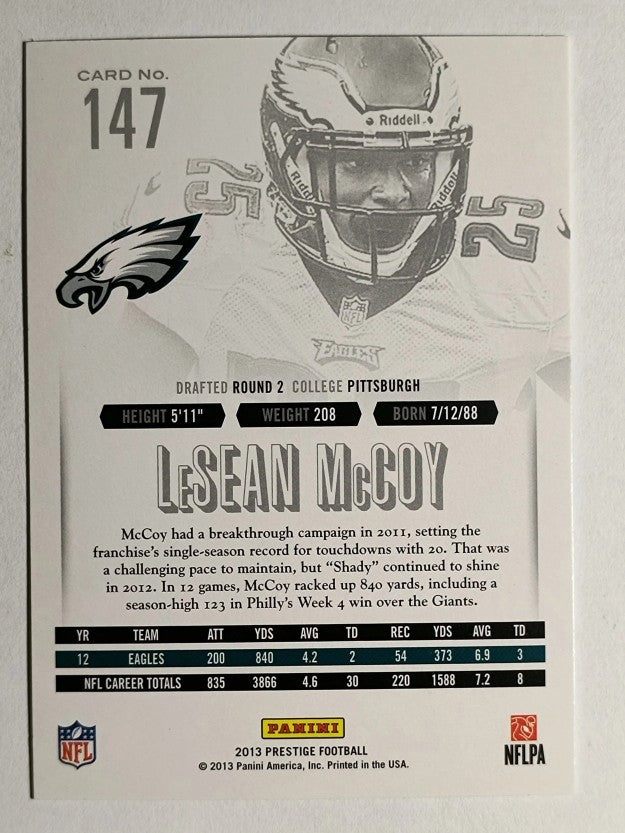 2013 Prestige #147 LeSean McCoy