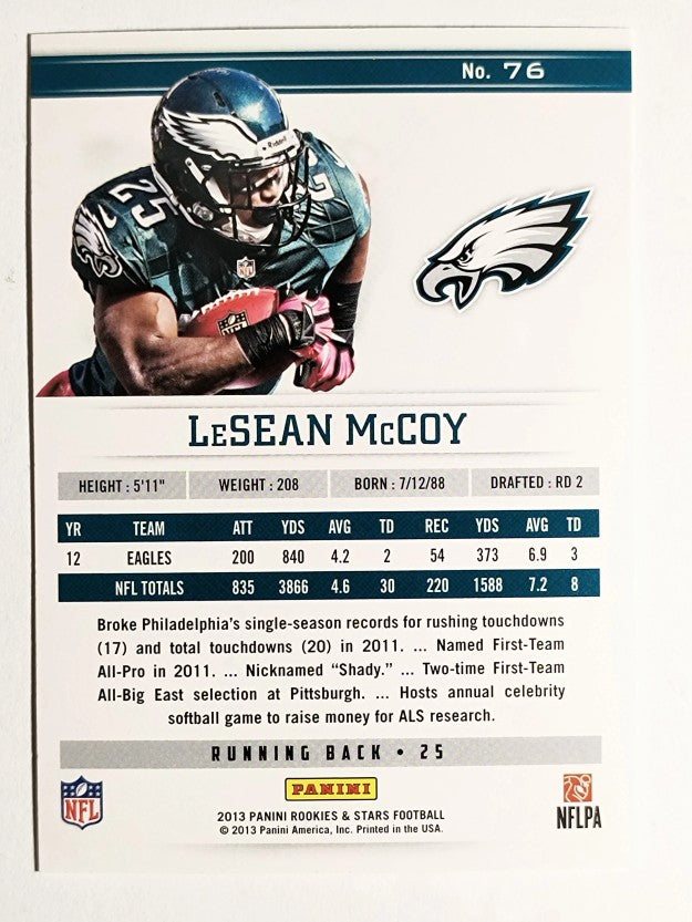 2013 Rookies and Stars #76 LeSean McCoy