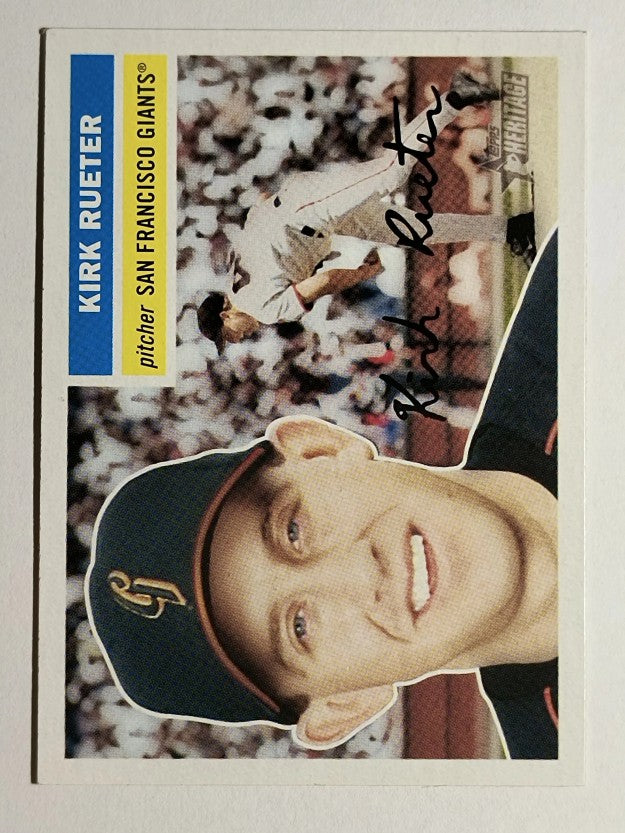 2005 Topps Heritage White Backs #43 Kirk Rueter