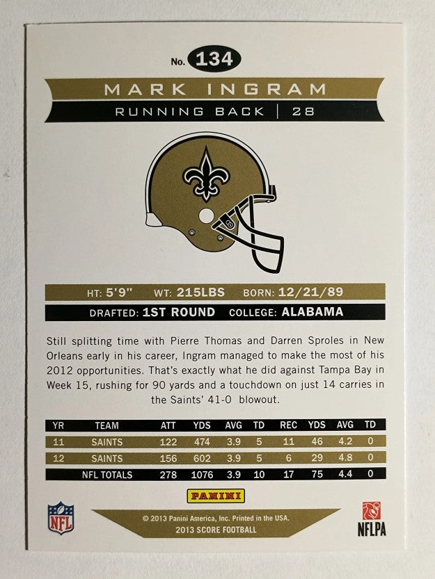 2013 Score #134 Mark Ingram
