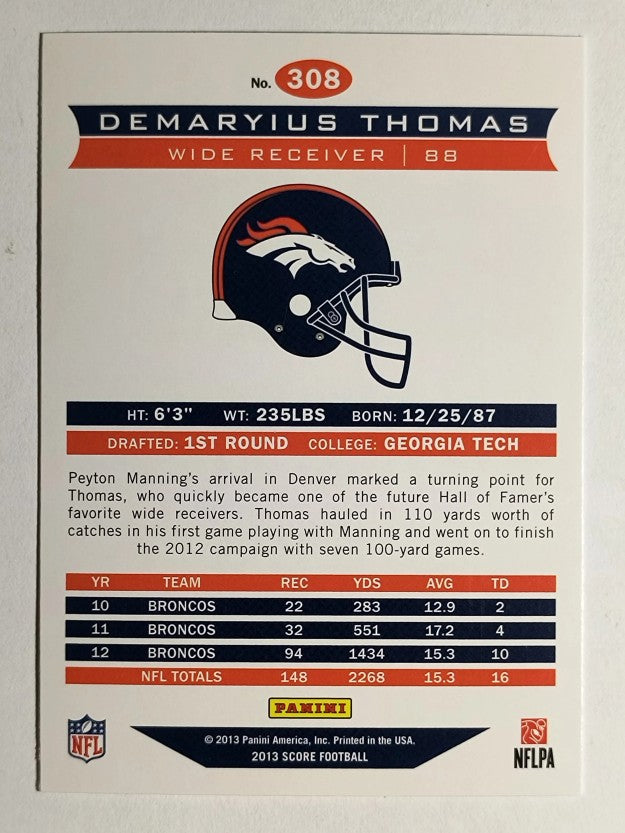 2013 Score #308 Demaryius Thomas FF
