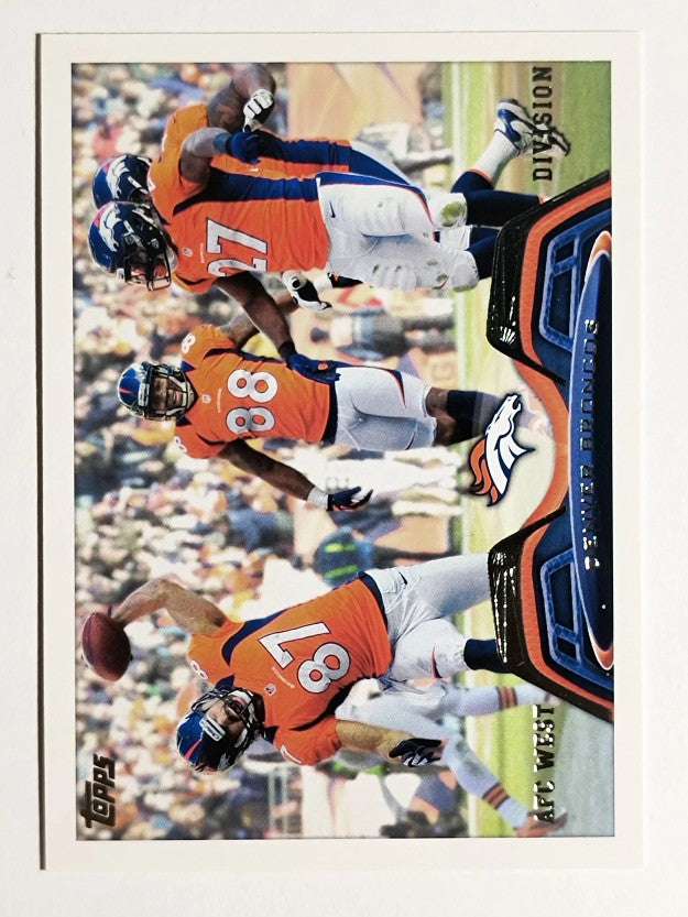 2013 Topps #42 Denver Broncos/Eric Decker/Demaryius Thomas/Knowshon Moreno