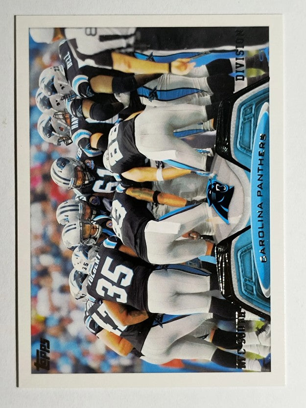 2013 Topps #55 Carolina Panthers/offensive huddle/Cam Newton