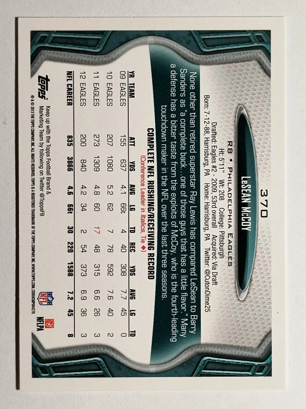 2013 Topps #370 LeSean McCoy