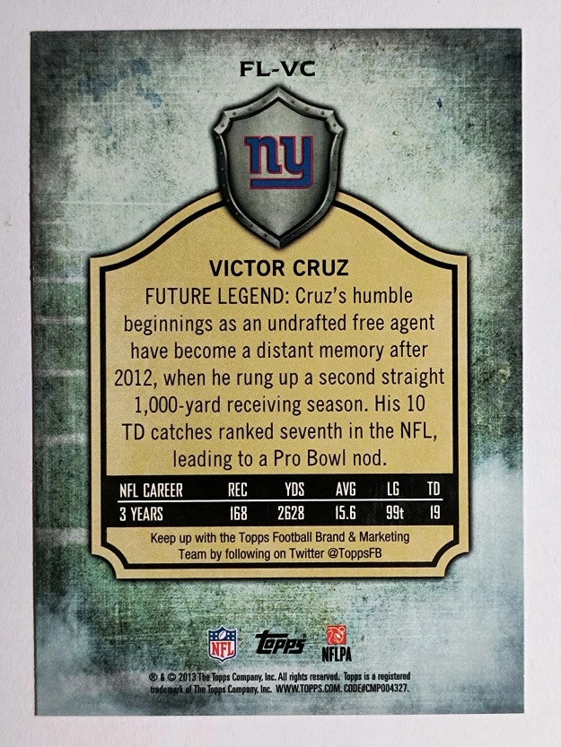 2013 Topps Future Legends #FLVC Victor Cruz