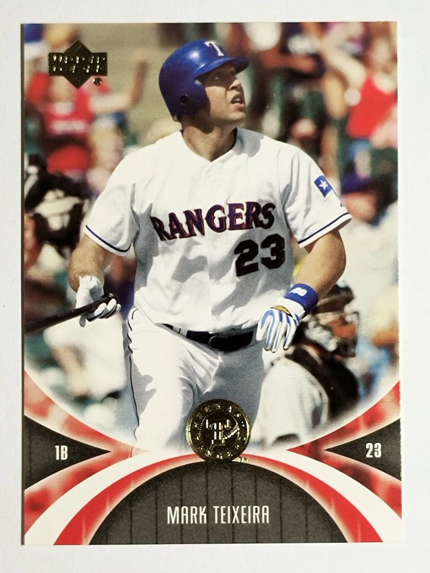 2005 UD Mini Jersey Collection #67 Mark Teixeira