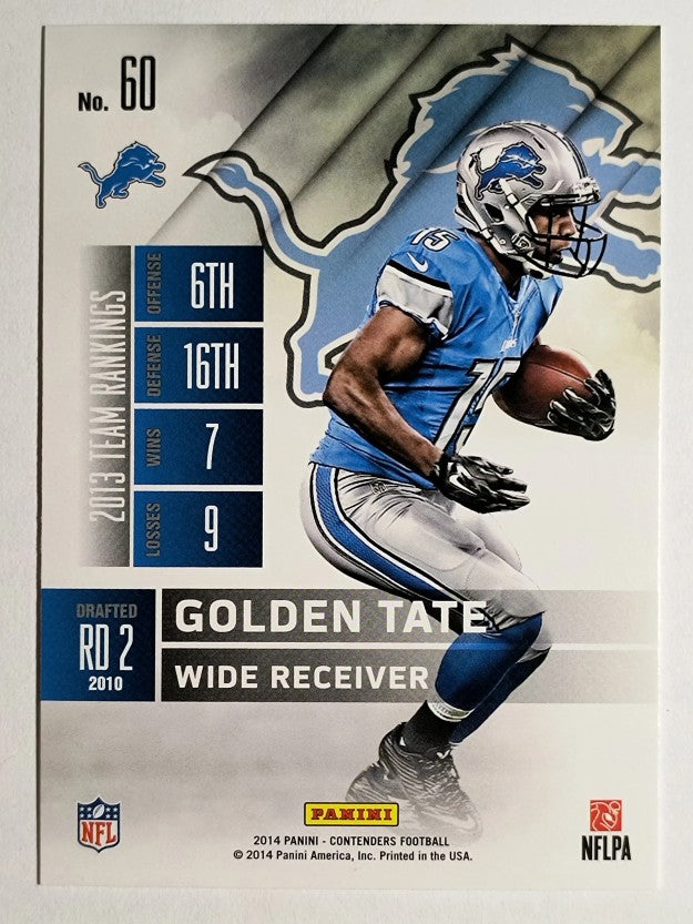 2014 Panini Contenders #60 Golden Tate
